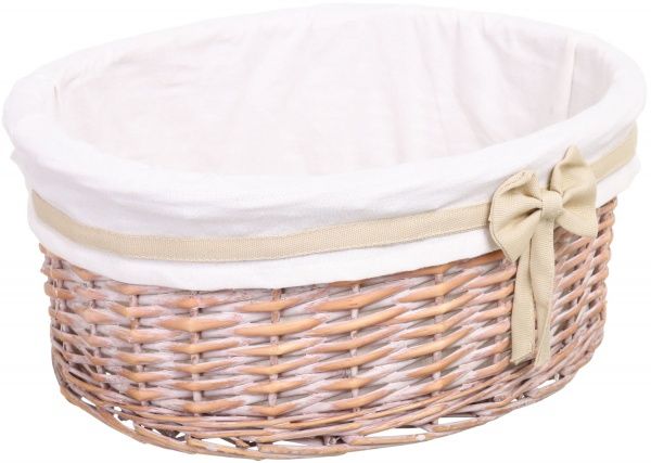 Корзина плетеная с текстилем Tony Bridge Basket детская 42x34x18 см HQ10-073-3 