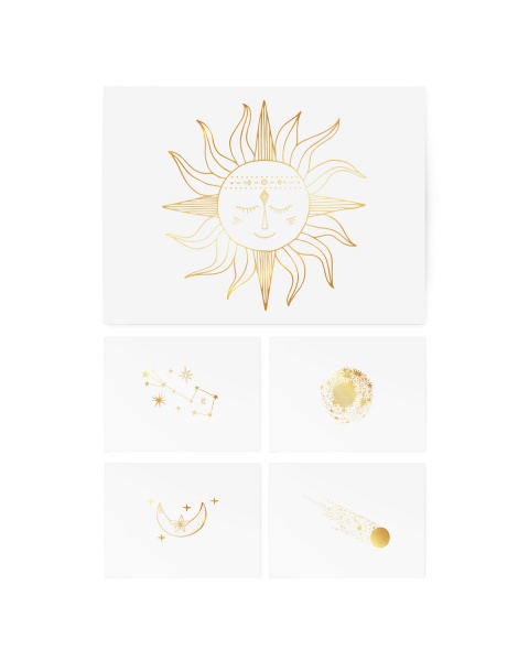 Тату тимчасове TATTon.me Gold Stars Set