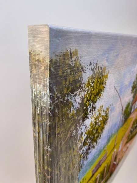 Репродукция Украинское село. Колодец 60x80 см Арт Фемелі 