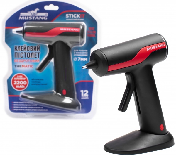 Пистолет клеевой Mustang аккумуляторный GG2600