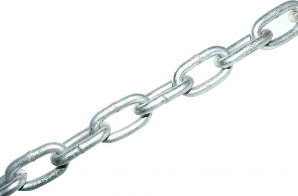 Ланцюг коротколанковий 7 мм 1 м оцинкований DIN 5685 A