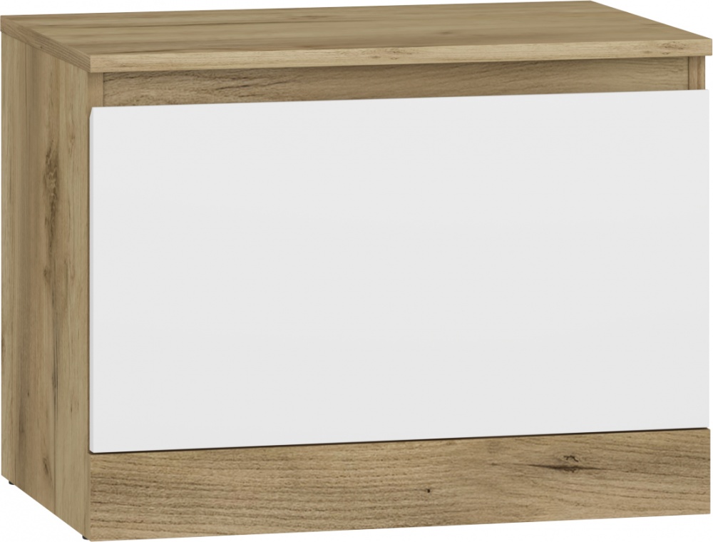 Тумба приліжкова Грейд Concord 600x448x400 мм дуб крафт золотий/німфея альба