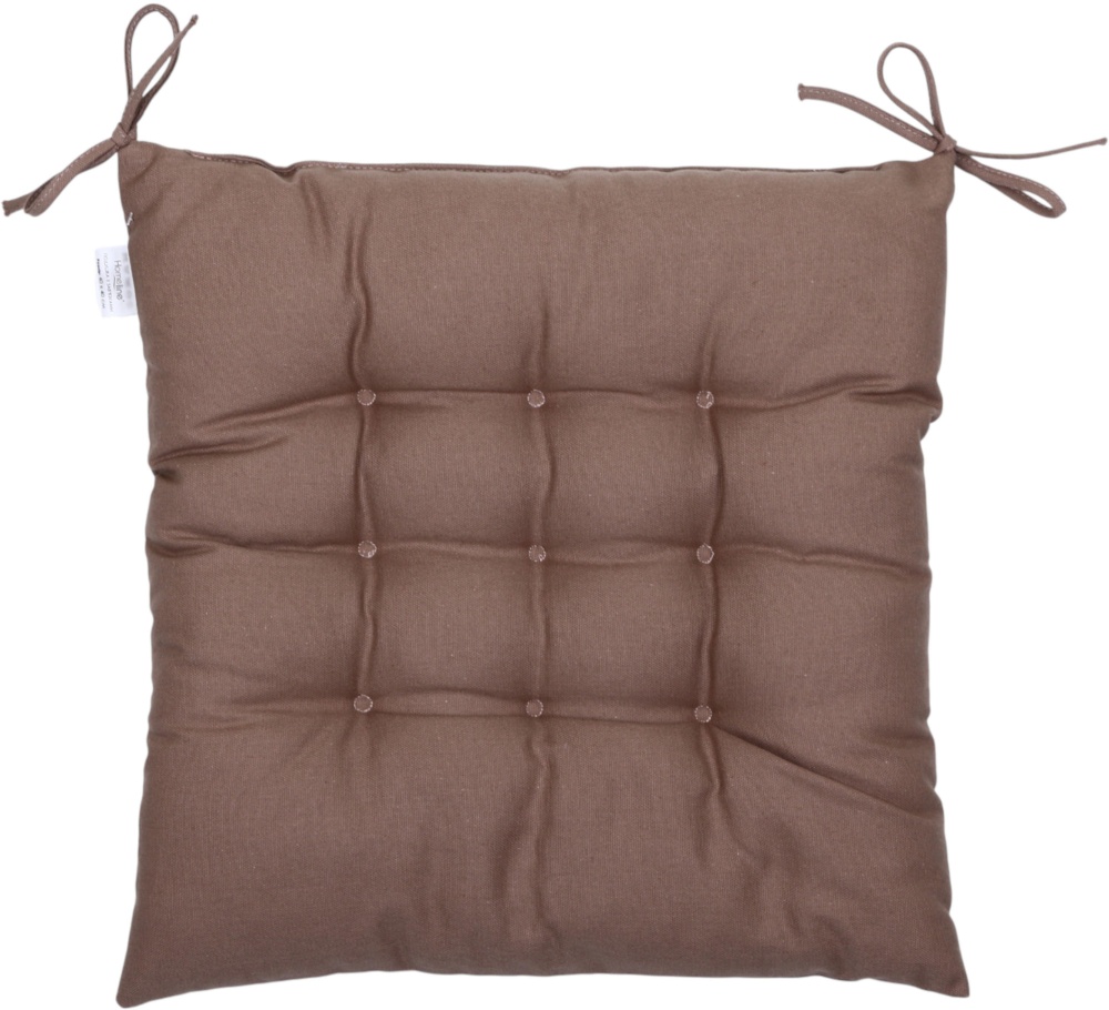 Подушка на стілець Home Line Відпочинок 40x40 см з зав'язками мокко