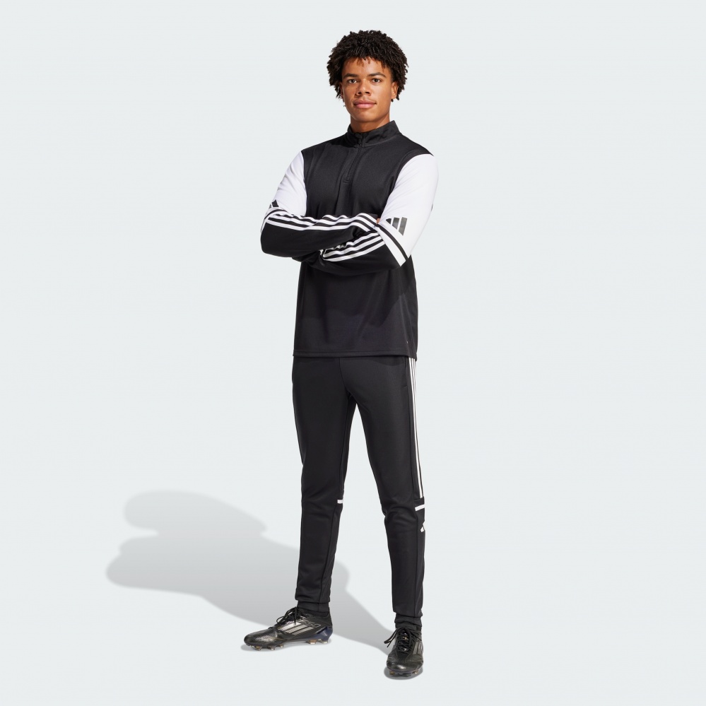 Джемпер Adidas SQ25 TR TOP BLACK/WHITE JE2767 р.M черный