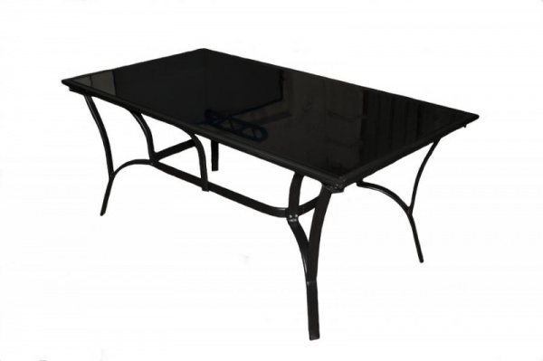 Стол металлический Cruzo 90x140 см черный 