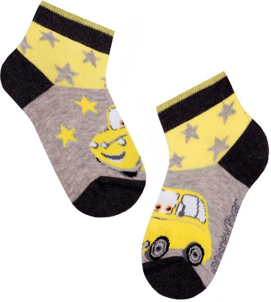 Шкарпетки дитячі Conte-Kids DISNEY 363 17С-135/1СПМ р.12 сірий із жовтим 