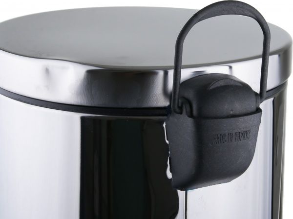 Відро для сміття EforMetal з педаллю 13 л срібний 405