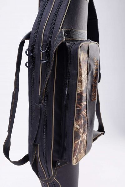 Чехол для удилища KENT&AVER двухсекционный полужесткий №02 черный 135 см