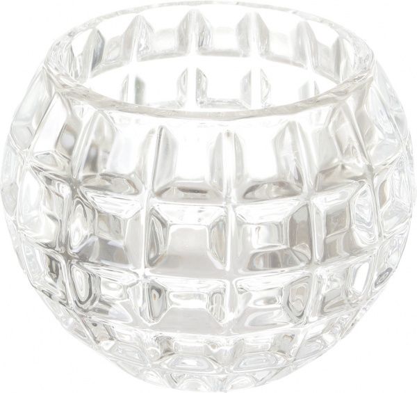 Подсвечник стеклянный 12.5х11 см в ассортименте