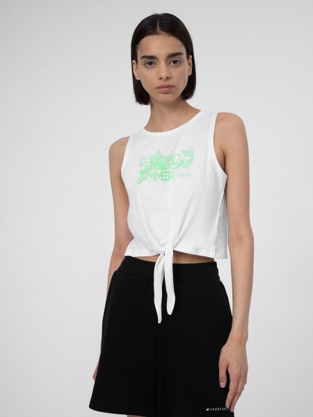 Майка 4F TSHIRT F566 4FSS23TTSHF566-10S р.XL білий