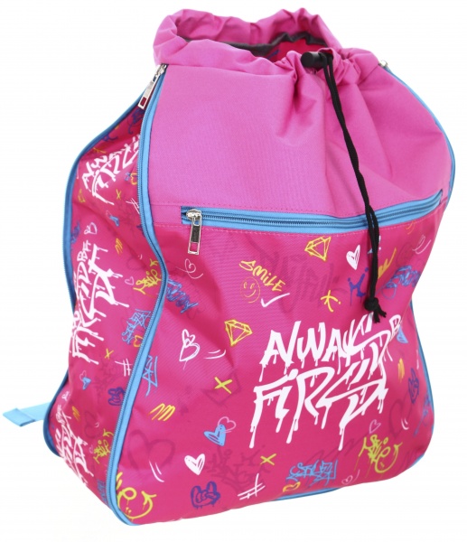 Сумка-мешок Lider Graffiti Всегда первый pink