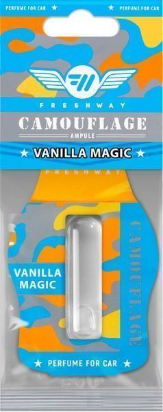 Ароматизатор підвісний FRESHWAY Camouflage Ampule (Ванільна Магія) VANILLA MAGIC 4,5 мл