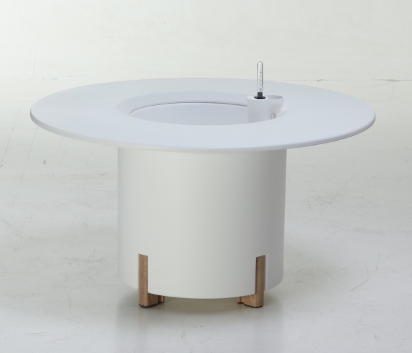 Горщик пластиковий Mondum Медітеранео 40х45 білий круглий 28л білий 