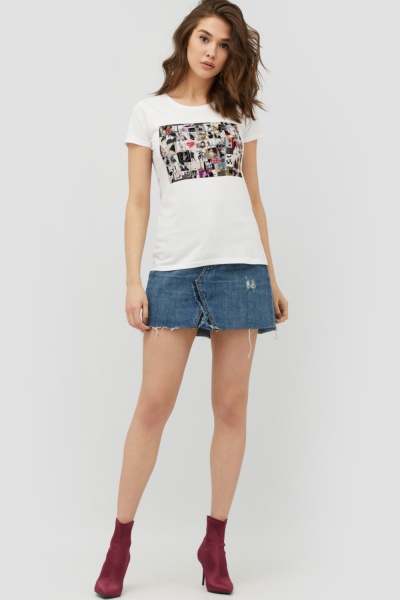 Футболка YAPPI WW1106 р.M білий