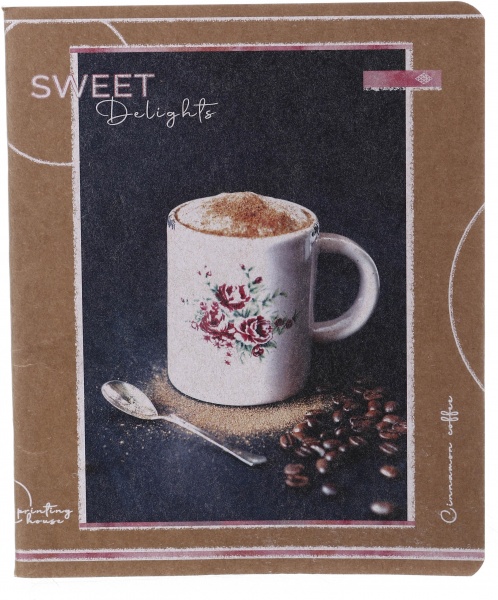 Тетрадь школьная Крафт 96 листов в клетку в ассортименте Поділля