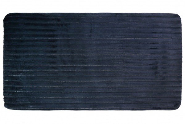 Коврик для ванной комнаты Dariana Экомех Страйп 75х150 см графит