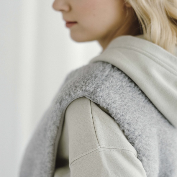 Жилет Flokati Coral р. M/L сірий