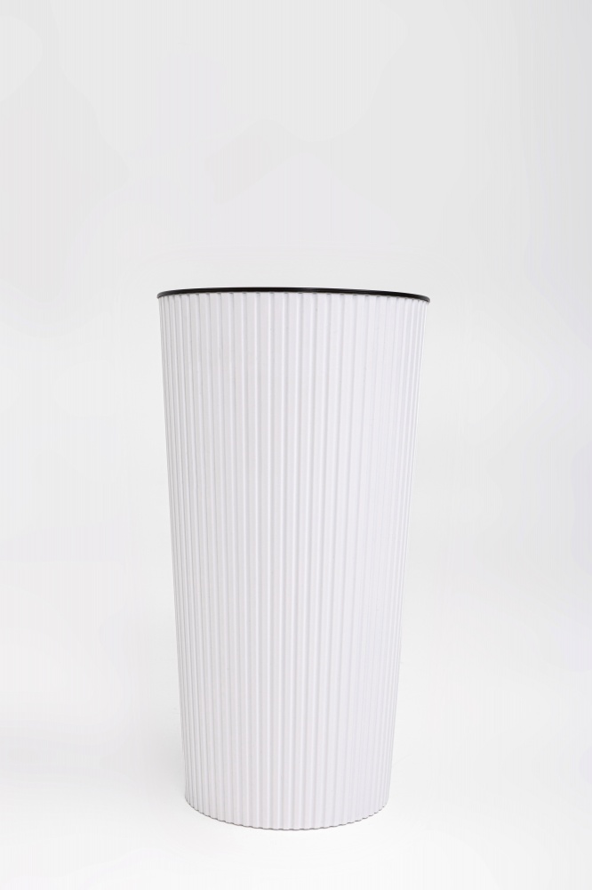 Горшок для цветов пластик Тея 51 см круглый белый 11 л ММ-Пласт (T51wh)