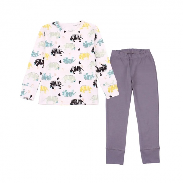 Піжама дитяча для хлопчиків Фламінго р.110 молочний/синій 256-217 