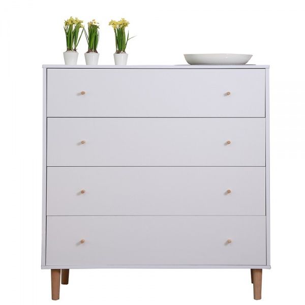 Комод Скандинавія 4ш 1000х400х1210 мм аляска/аляска 