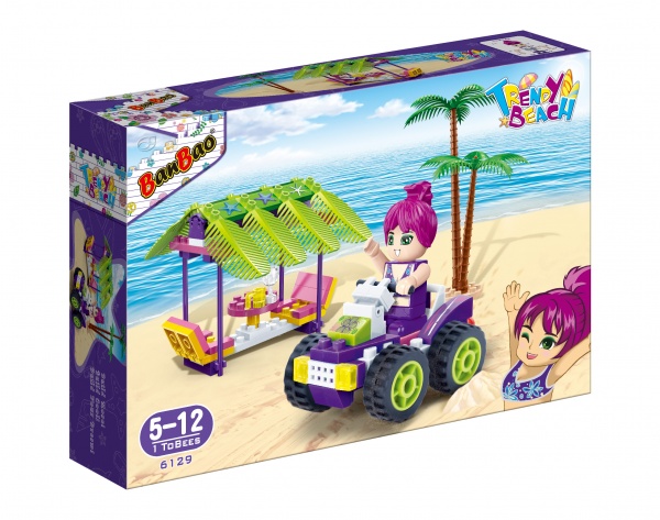 Конструктор BanBao trendy beach авто для пляжу 6129