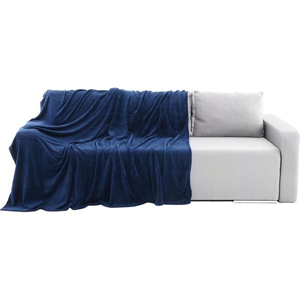 Плед мікрофібра Underprice темно-синій 160x200 см