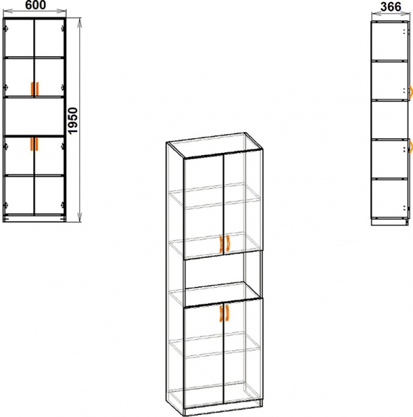 Шафа Компаніт КШ-5 дуб сонома 