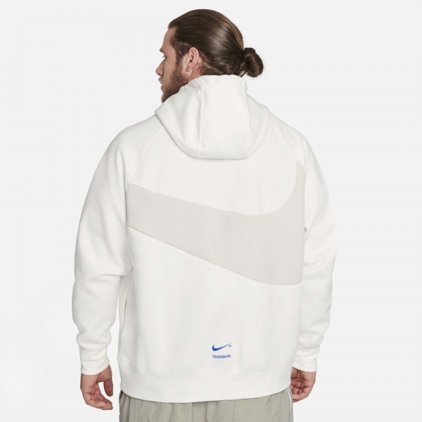 Джемпер Nike M NSW SWOOSH TCH FLC PO HD DD8222-133 р. L белый