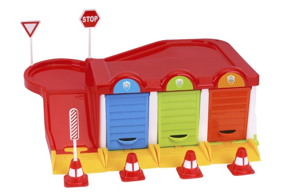 Игровой набор транспорта ТехноК с машинками и дорожными знаками 8584