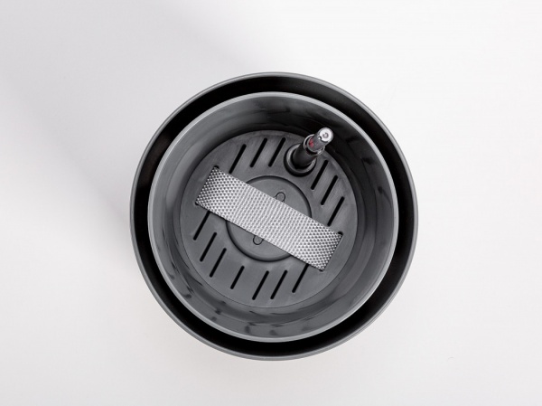 Вазон пластиковий Plastia з системою автополиву Tolita 19 см круглий 2,2 л сірий (1707081920R) 