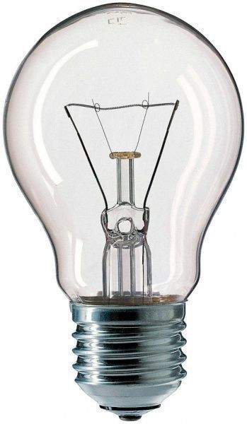 Лампа Philips А-55 75 Вт Е27 прозрачная