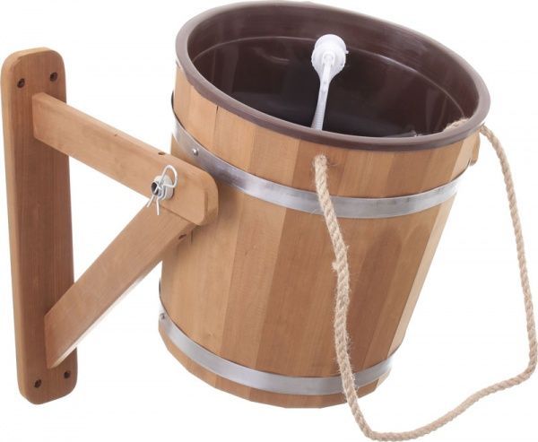 Відро-водоспад Tesli 15 л термодеревина (з кріпленням)