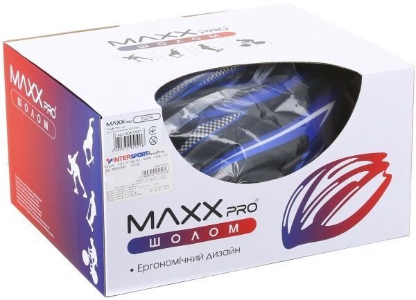 Шлем защитный MaxxPro SV21B р. 55-61 синий с черным