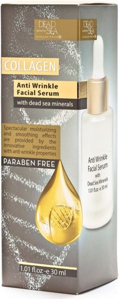 Сыворотка Dead Sea Collection против морщин с коллагеном и минералами Мертвого моря 30 мл 1 шт.
