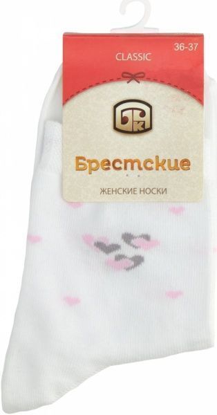 Шкарпетки БЧК CLASSIC 012 р. 23 білий 