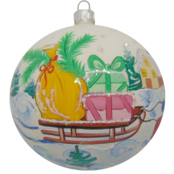 Шар новогодний d100 сюжет 9414/362