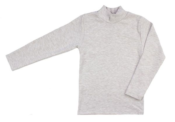 Гольф для мальчика Luna Kids р.128 серый меланж 