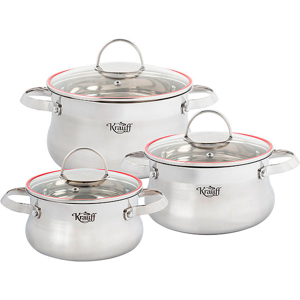Набор кастрюль Tulpe 6 предметов 26-189-045 Krauff