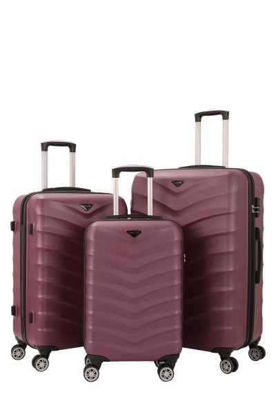 Чемодан 42 л фиолетовый MCS V343 на 4 колесах S 20