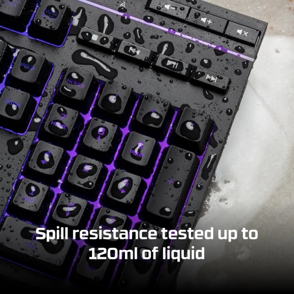 Клавіатура ігрова HyperX Alloy Core (4P4F5AA) USB RGB ENG/UA black 