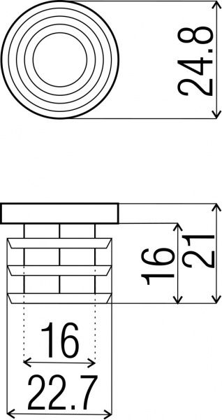 Заглушка R-16 внутрішня