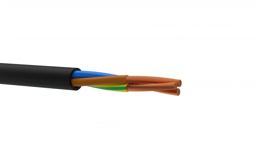 Кабель силовий Одескабель ВВГнг-LS 3x2,5 (5кл) - 0,66 мідь