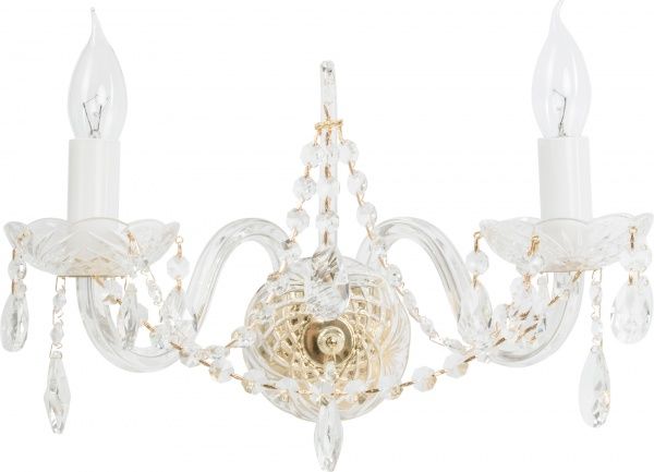 Бра Crystal Life 2x40 Вт E14 золотой A1314AP-2GO 