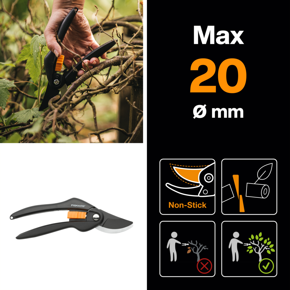 Набор садового инструмента Fiskars Сучкорез S L28 + секатор P26 SingleStep