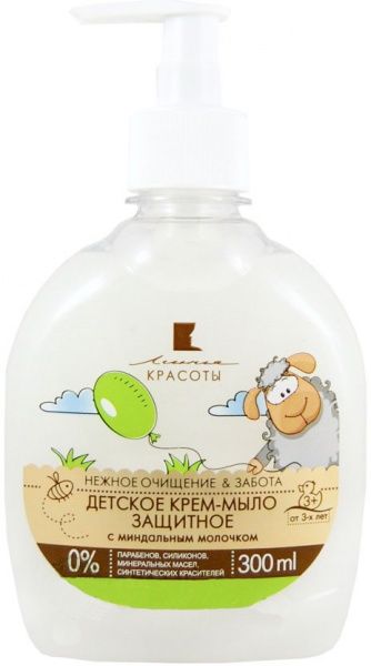 Мыло жидкое Линия красоты Защитное с миндальным молочком 300 мл