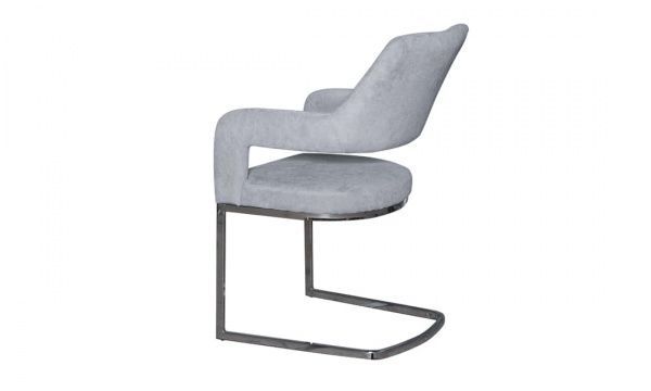 Стілець обідній Берналь C2101 620х560х940 хром/світло-сірий