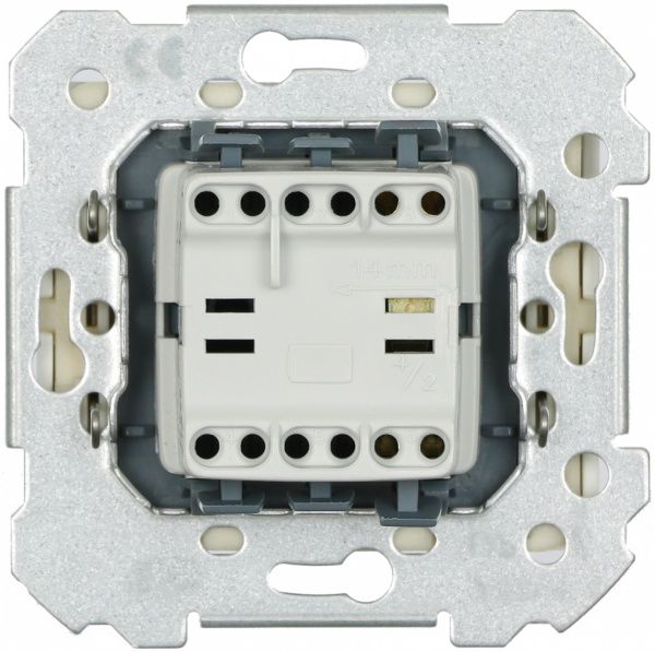 Выключатель двухклавишный Siemens Iris без подсветки 16 А 250В IP20 белый 18509 W