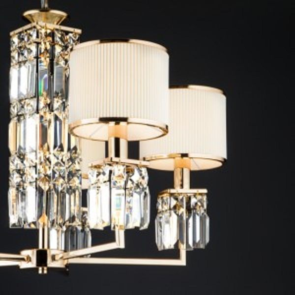 Люстра подвесная Strotskis Zaffiro 10099/5 5x40 Вт E14 золотой 