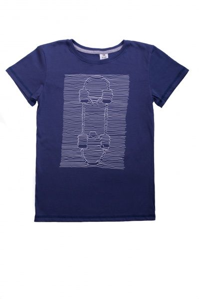 Футболка для мальчика Luna Kids с принтом Skate р.98 темно-синий 