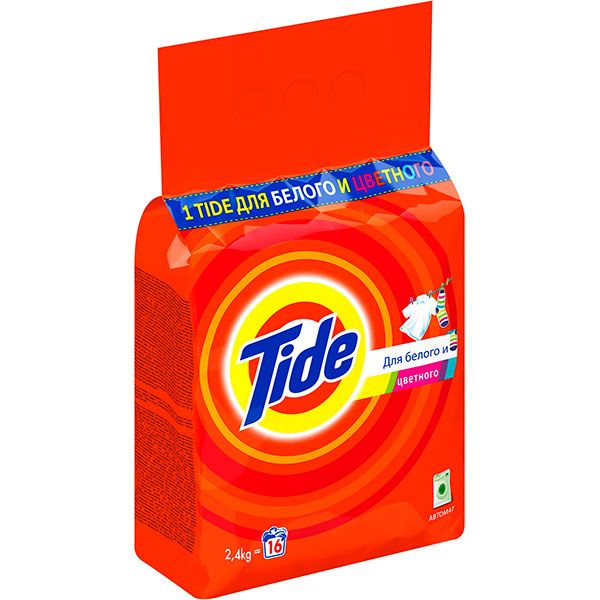 Пральний порошок Tide Для білих та кольорових речей 2.4 кг